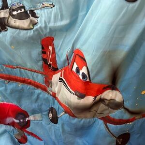 Disney Planes Blue and Red Kids Comforter Panel